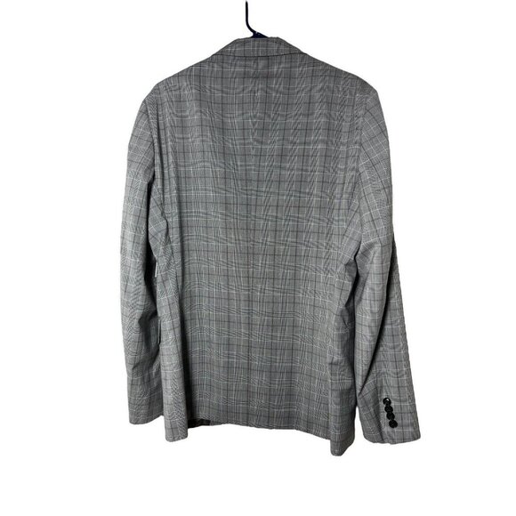 Ted Baker Mens Color Light Gray Plaid 100% Wool Suit Size 42 Regular Fit NWT - Picture 2 of 6